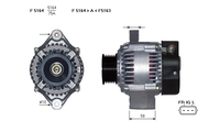 ALTERNATORE JA1720IR A5164