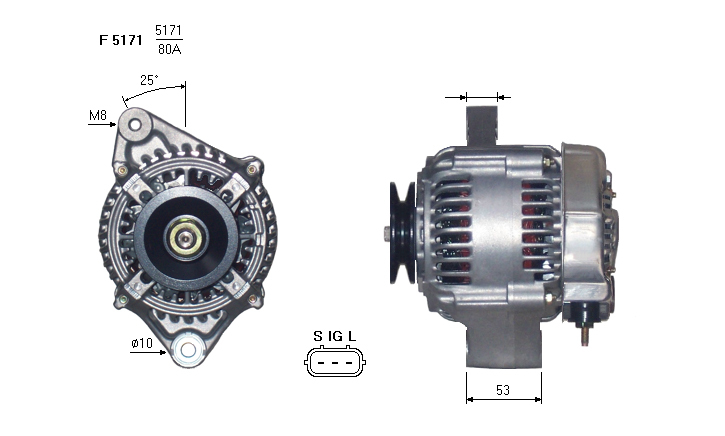 ALTERNATORE JA1166IR