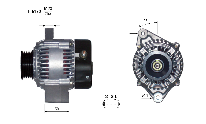 ALTERNATORE JA1410IR