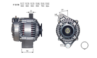 ALTERNATORE JA177IR A5178