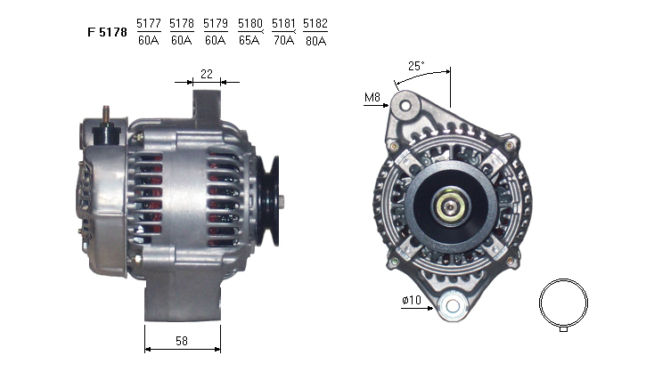 ALTERNATORE JA177IR