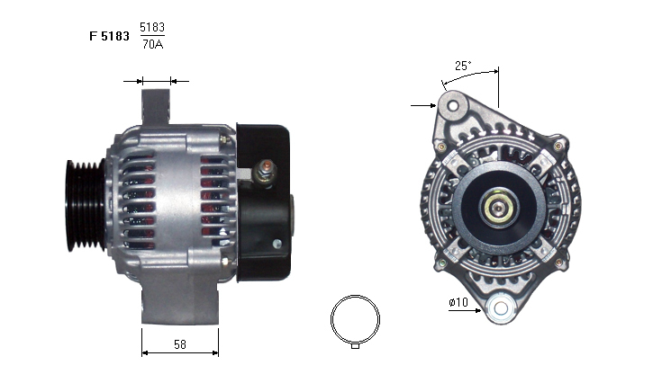 ALTERNATORE JA552IR