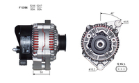 ALTERNATORE JA1134IR A5206