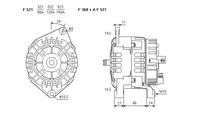 ALTERNATORE CA1781IR A521