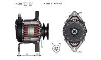 ALTERNATORE JA802IR A5212