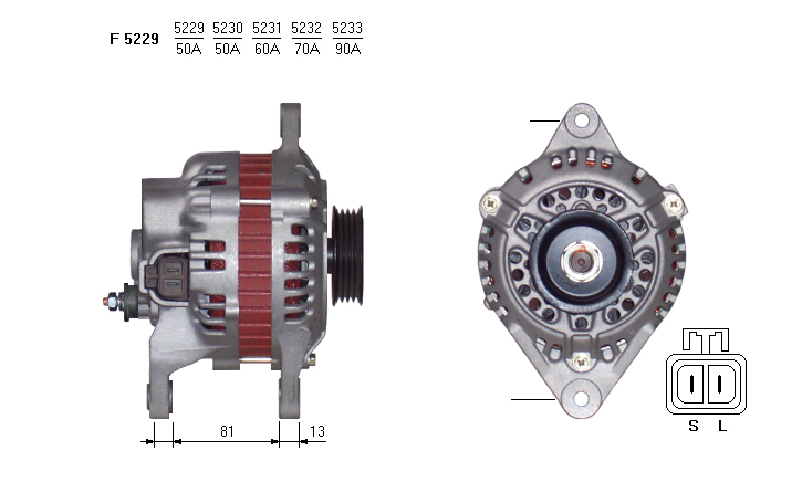 ALTERNATORE JA658IR