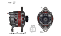 ALTERNATORE JA598IR A5234