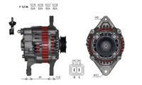 ALTERNATORE JA1286IR A5236