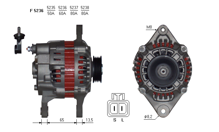ALTERNATORE JA1286IR
