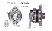 ALTERNATORE JA1363IR A5249