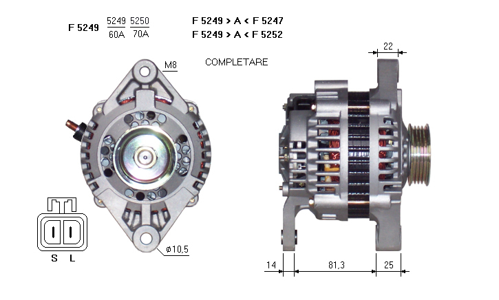 ALTERNATORE JA1363IR