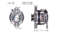 ALTERNATORE JA1423IR A5252