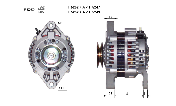 ALTERNATORE JA1423IR