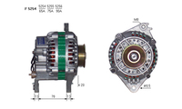 ALTERNATORE JA664IR A5254