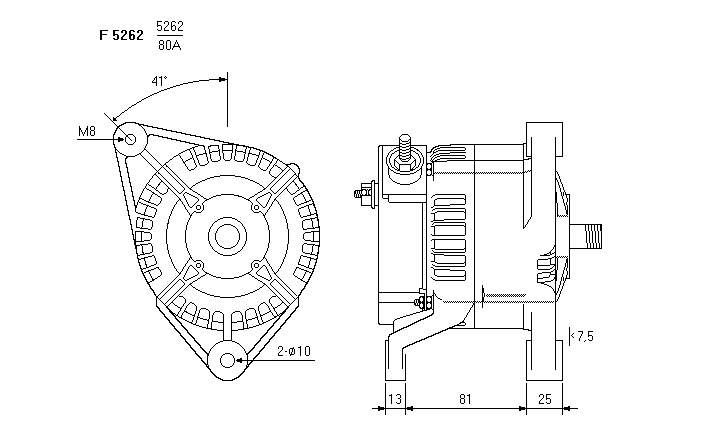 ALTERNATORE JA665IR