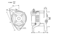 ALTERNATORE JA1175IR A5263