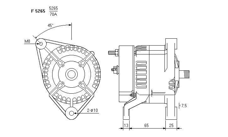 ALTERNATORE JA1176IR