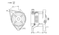 ALTERNATORE JA868IR A5266