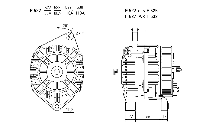 ALTERNATORE CA818IR