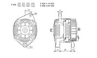 ALTERNATORE CA1333IR A532