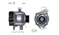 ALTERNATORE JA976IR A5326