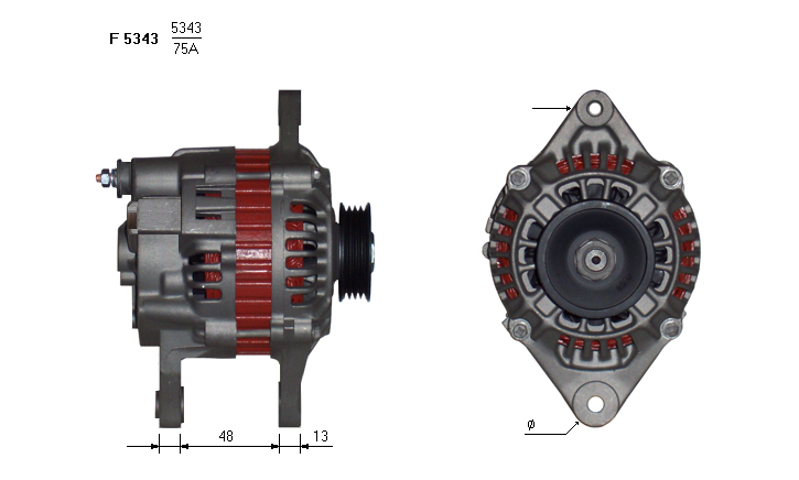 ALTERNATORE JA1181PT
