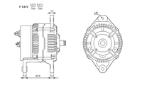 ALTERNATORE JA1721IR A5372