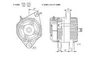 ALTERNATORE JA1800IR A5393