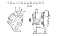 ALTERNATORE CA1196IR A540