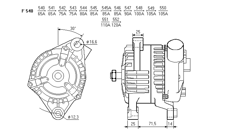 ALTERNATORE CA1196IR
