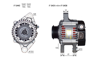 ALTERNATORE JA1893IR A5442
