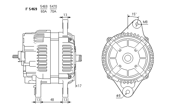ALTERNATORE JA1715IR