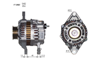 ALTERNATORE JA1895IR A5482