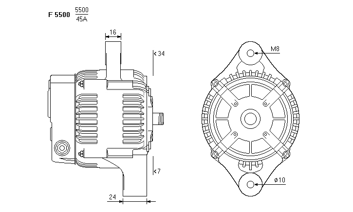 ALTERNATORE JA160IR
