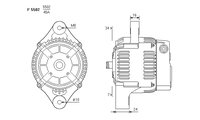 ALTERNATORE JA551IR A5502
