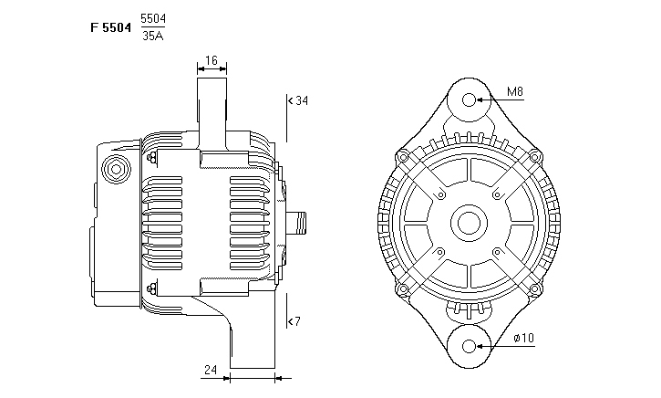 ALTERNATORE JA970IR