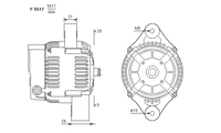 ALTERNATORE JA1609IR A5517
