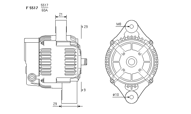 ALTERNATORE JA1609IR