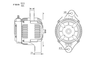ALTERNATORE JA1358IR A5519