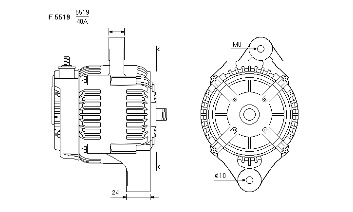 ALTERNATORE JA1358IR