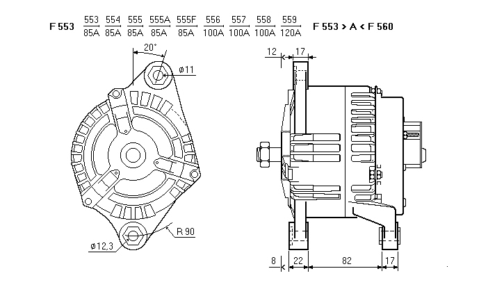 ALTERNATORE CA1199IR