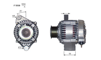 ALTERNATORE JA1796IR A5550