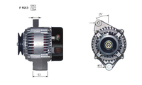 ALTERNATORE JA1783IR A5553