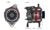 ALTERNATORE A002T80491 A5570