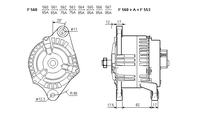 ALTERNATORE CA1084IR A560