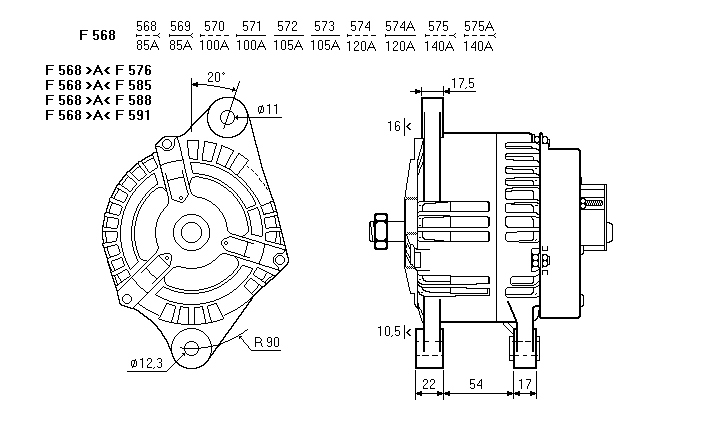 ALTERNATORE CA1558IR
