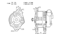 ALTERNATORE CA1189IR A585