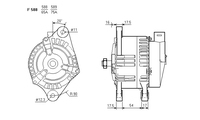 ALTERNATORE CA1160IR A588