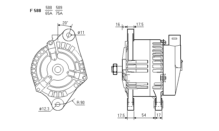 ALTERNATORE CA1160IR