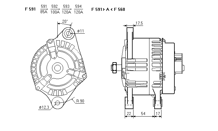 ALTERNATORE CA1189IR
